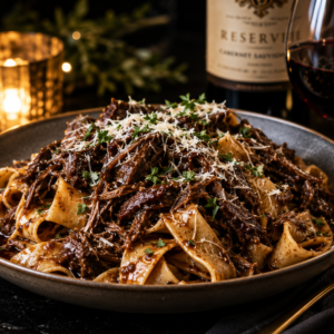 Braised Short Rib Pappardelle – Red Wine Slow-Braised Luxury Pasta