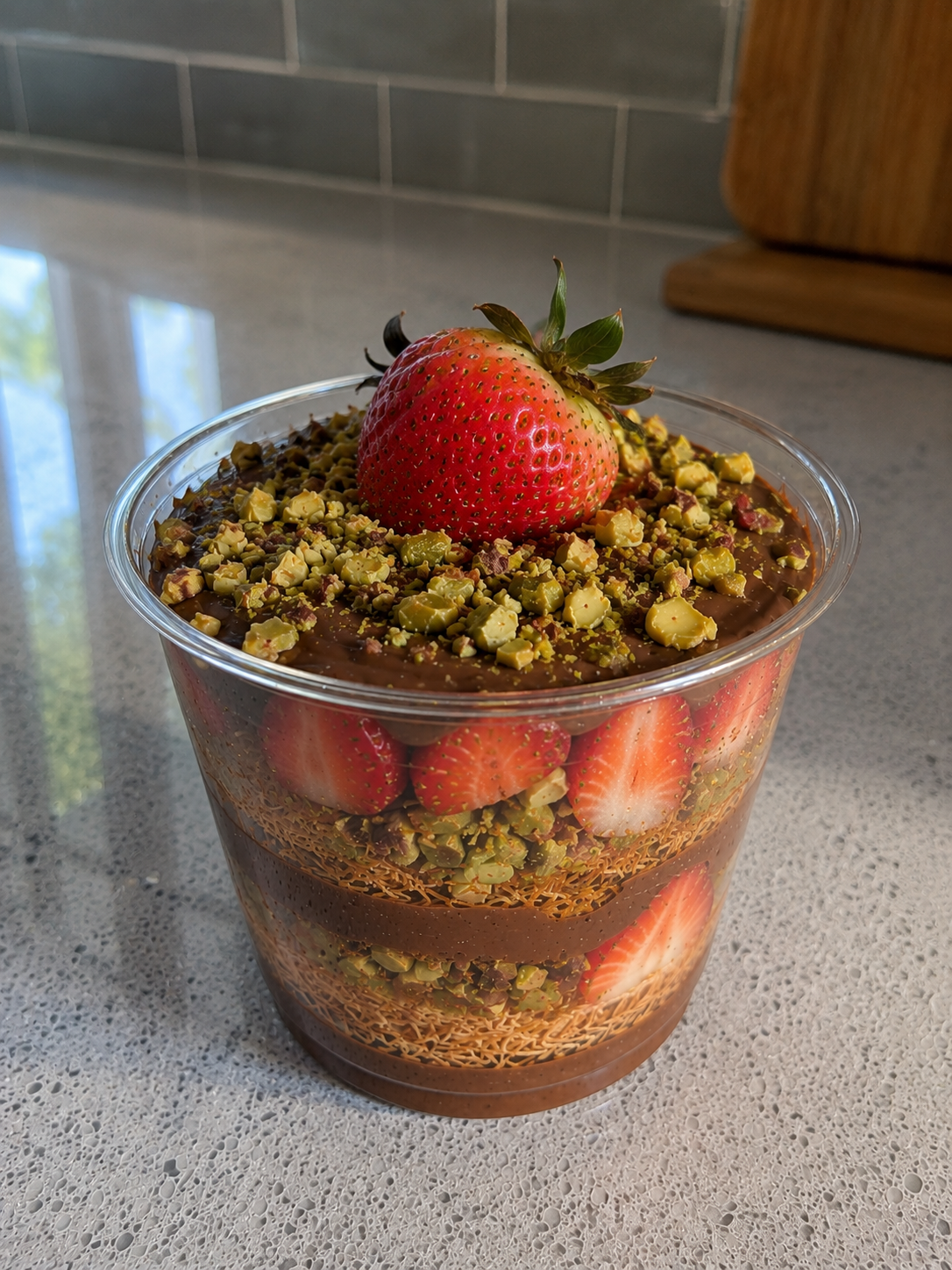 Dubai Chocolate Strawberry Cups